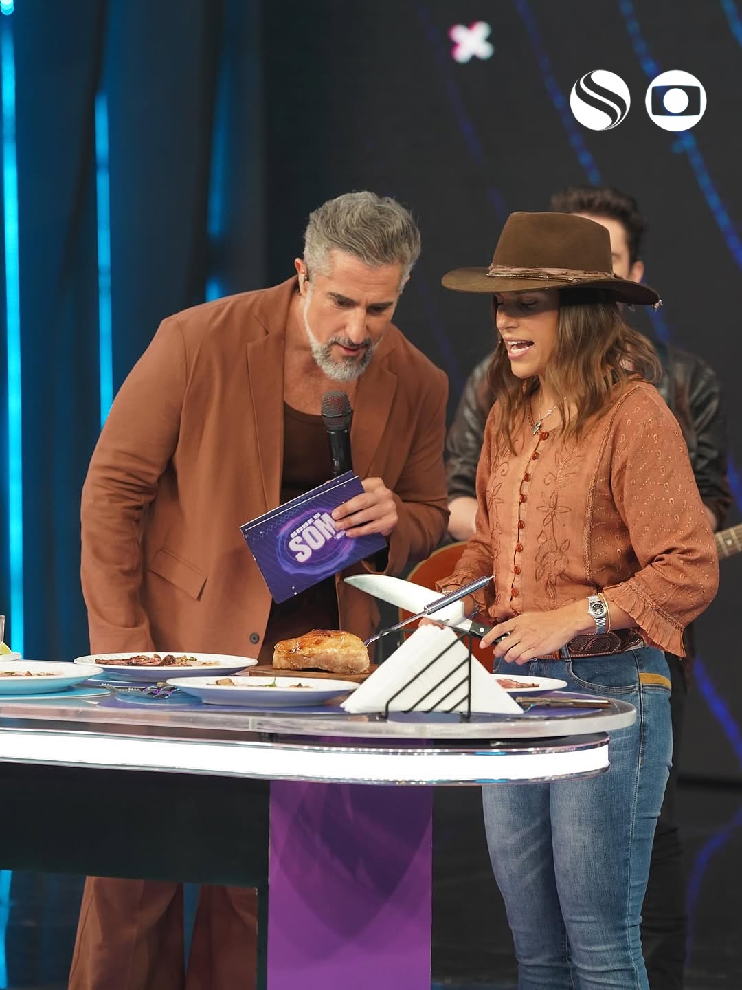 Chef Ju Lima no Caldeirão com Marcos Mion